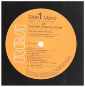 LP - The Sons Of The Pioneers - 25 Favorite Cowboy Songs - Lyrics Sheet
