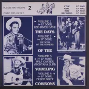 The Sons Of The Pioneers - The Days Of The Yodeling Cowboys Volume 2