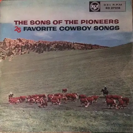 The Sons Of The Pioneers - 25 Favorite Cowboy Songs