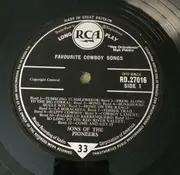 LP - The Sons Of The Pioneers - 25 Favorite Cowboy Songs - Mono