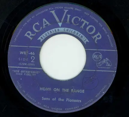 The Sons Of The Pioneers - Cheyenne / Home On The Range