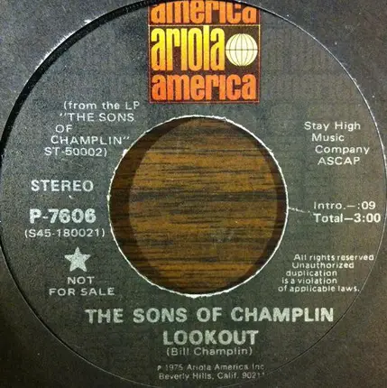The Sons Of Champlin - Lookout