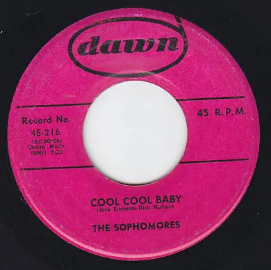 The Sophomores - Cool Cool Baby / Every Night About This Time