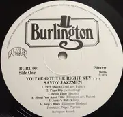 LP - The Savoy Jazz Men - You've Got The Right Key...