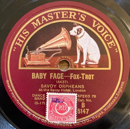The Savoy Orpheans - How Many Times / Baby Face