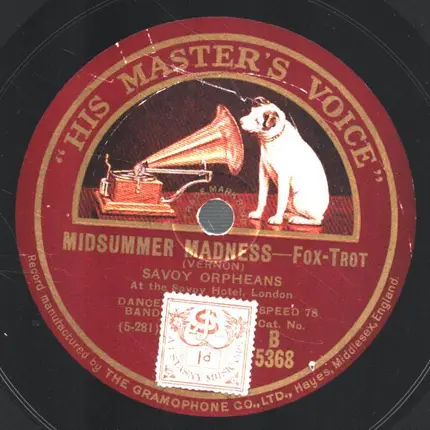 The Savoy Orpheans - Midsummer Madness / Burma