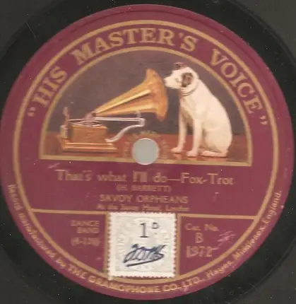 The Savoy Orpheans - Stars And Stripes Medley / That's What I'll Do