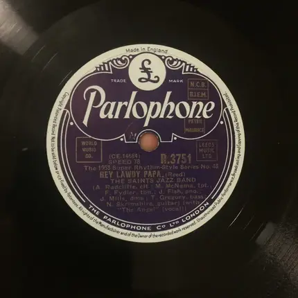 The Saints Jazz Band - Who Walks In When I Walk Out? / Hey Lawdy Papa