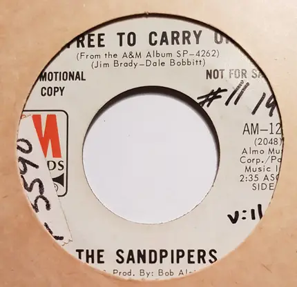 The Sandpipers - Free To Carry On