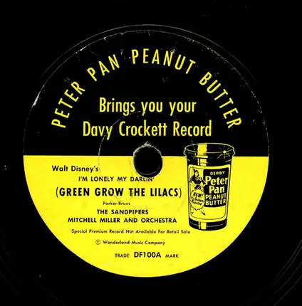 The Sandpipers - Peter Pan Peanut Butter Brings You Your Davy Crockett Record