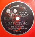 7inch Vinyl Single - The Sandpipers , Mitch Miller & His Orchestra - Play A Polka / The Drum Song - Red vinyl; 6-inch