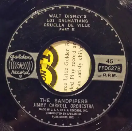 The Sandpipers , Jimmy Carroll And His Orchestra - Walt Disney's 101 Dalmatians