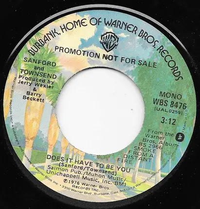 The Sanford-Townsend Band - Does It Have To Be You