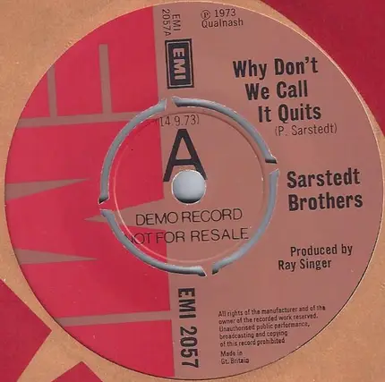The Sarstedt Brothers - Why Don't We Call It Quits