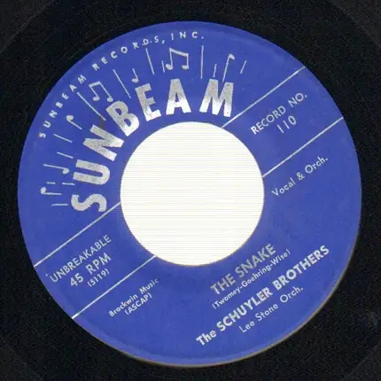 The Schuyler Brothers - The Snake / Never Before