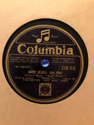 The Seven Hot Air-Men - Harlem Madness / Navy Blues