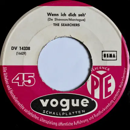 The Searchers - Verzeih' My Love / Wenn Ich Dich Seh'
