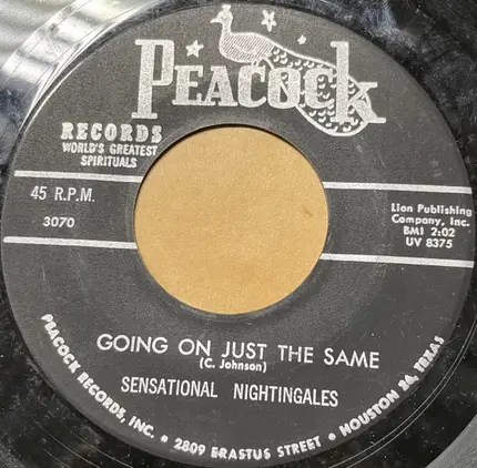 The Sensational Nightingales - New Jerusalem / Going On Just The Same