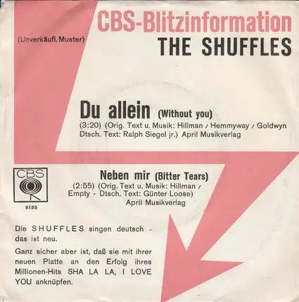 The Shuffles - Du Allein (Without You)