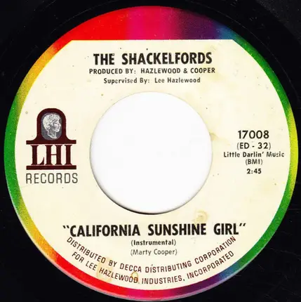 The Shacklefords - California Sunshine Girl