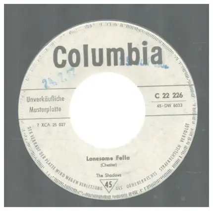 The Shadows - Lonesome Fella