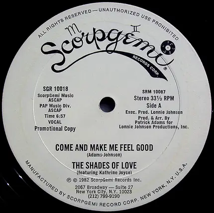 The Shades Of Love - Come And Make Me Feel Good