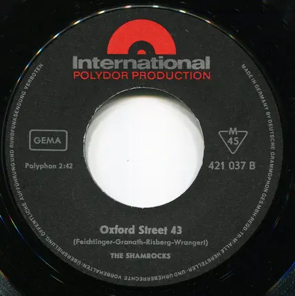 The Shamrocks - Don't Say / Oxford Street 43