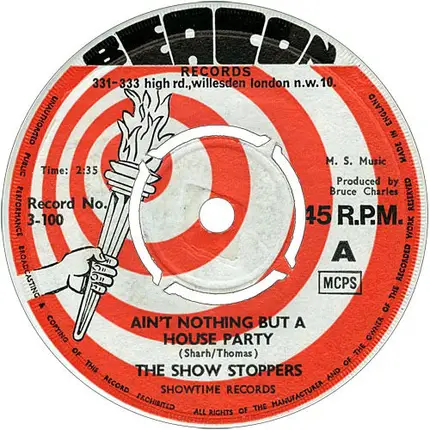 The Show Stoppers - Ain't Nothing But A House Party