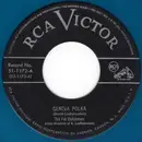 7inch Vinyl Single - The Six Fat Dutchmen - Geneva Polka - Blue Vinyl