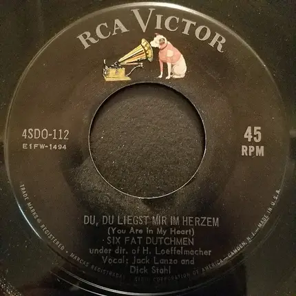 The Six Fat Dutchmen - Overshoe Landler / Du, Du Liegst Mir Im Herzem