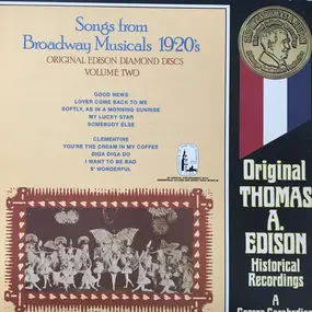 The Golden Gate Orchestra - Songs From Broadway Musicals 1920's (Original Edison Diamond Discs Volume Two)