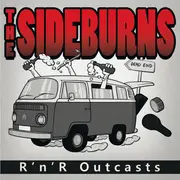 7inch Vinyl Single - The Sideburns - R 'n' R Outcasts - Transparent Yellow Vinyl