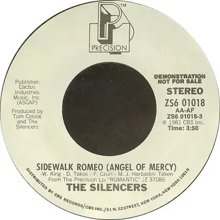 The Silencers - Sidewalk Romeo (Angel Of Mercy)