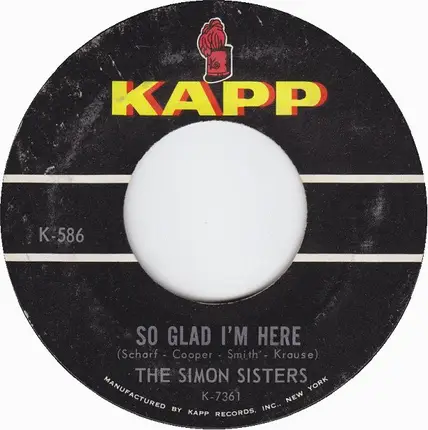 The Simon Sisters - Winkin', Blinkin' And Nod / So Glad I'm Here