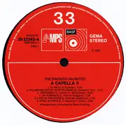 LP - The Singers Unlimited - A Capella II