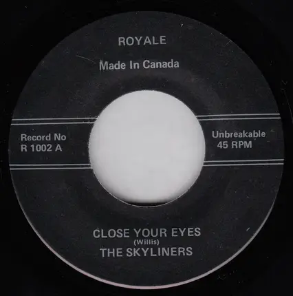 The Skyliners / Andre Williams - Close Your Eyes / Jailbait