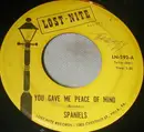 7inch Vinyl Single - The Spaniels - You Give Me Peace Of Mind / Please don't Tease