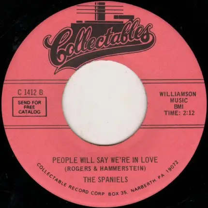 The Spaniels - Heart And Soul / People Will Say We're In Love