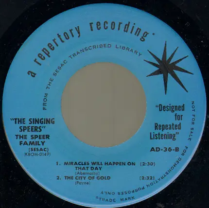 The Speer Family - The Singing Speers