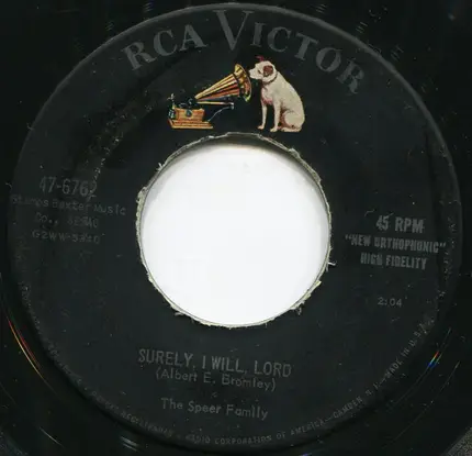 The Speer Family - 'Til The Last Leaf Shall Fall / Surely, I Will, Lord