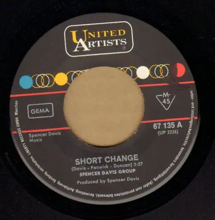 The Spencer Davis Group - Short Change / Picture Of Heaven