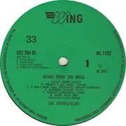 LP - The Springfields - Songs From The Hills