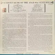 LP - The Stuyvesant String Quartet - Quartet Music Of The 17th & 18th Centuries