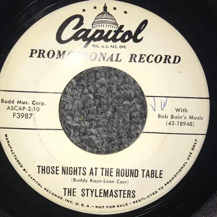 The Stylemasters - Hawaiian Sea Breeze / Those Nights At The Round Table