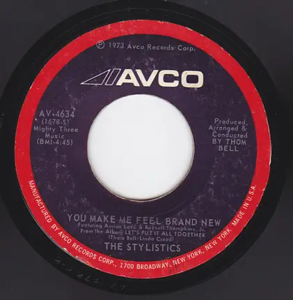 The Stylistics - Only For The Children / You Make Me Feel Brand New
