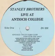 LP - The Stanley Brothers - Live At Antioch College : 1960 - Mono