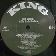 LP - The Stanley Brothers And The Clinch Mountain Boys - Folk Concert
