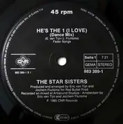 12inch Vinyl Single - The Star Sisters - He's The 1 (I Love)