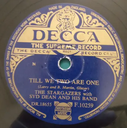 The Stargazers With Syd Dean And His Band - The Happy Wanderer / Till We Two Are One