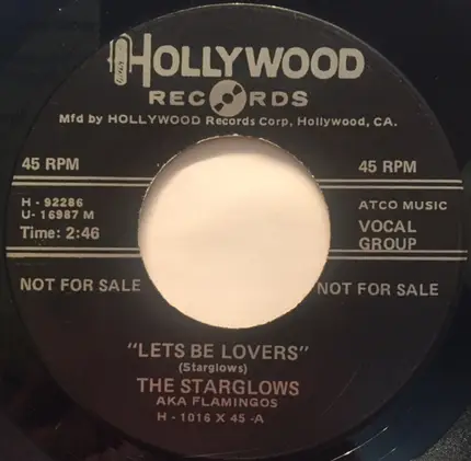 The Starglows / Big Walter Price - Let's Be Lovers / Thunderbird